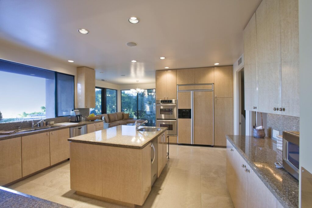 kitchen with built in appliances